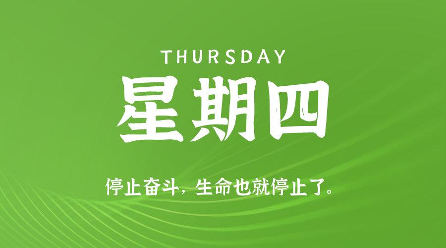 04日02日，星期四，在这里每天60秒读懂世界！